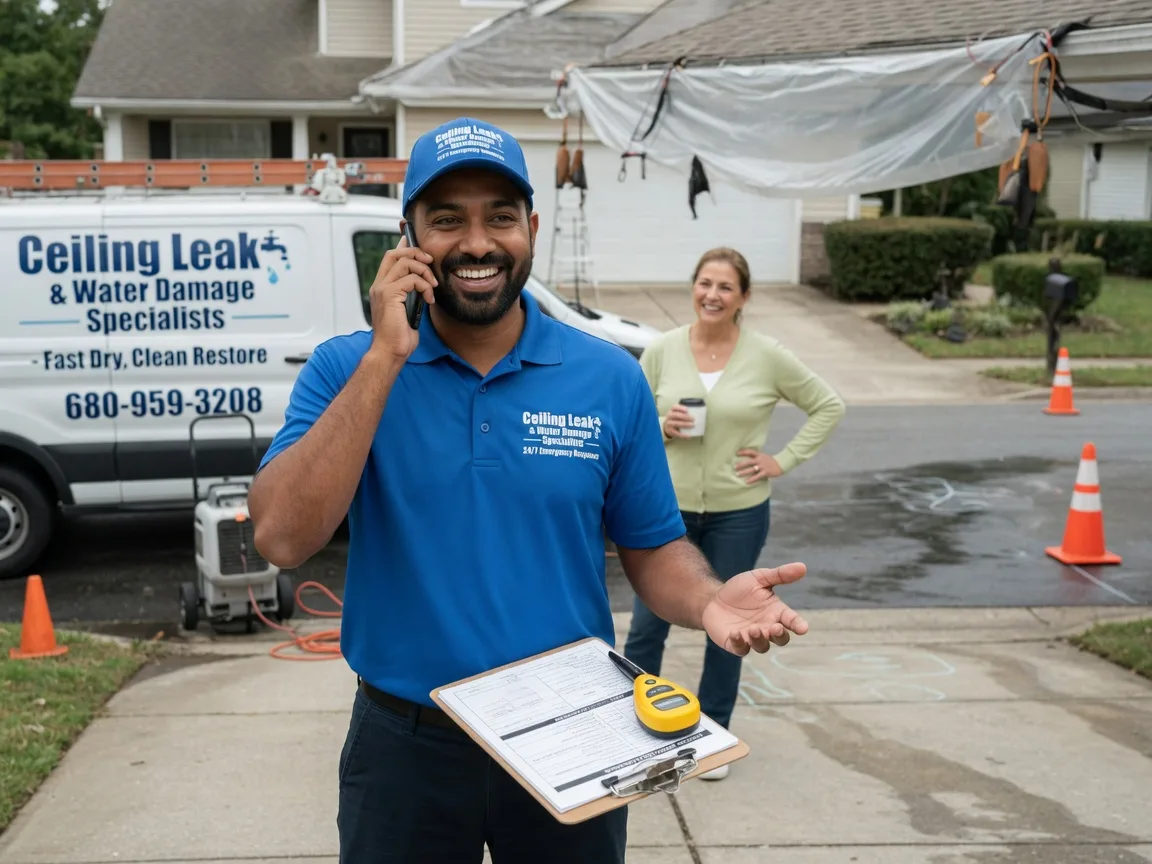 Ceiling Leak Cleanup Camp Douglas, WI FAQs